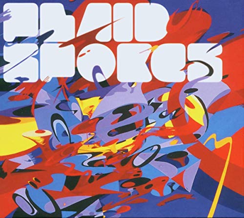 Plaid - Spokes CD cover: abstract, colorful paint splatters and bold text.