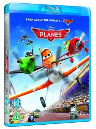 Blue-ray case with cartoon planes on the cover, featuring characters from Disney's Planes.