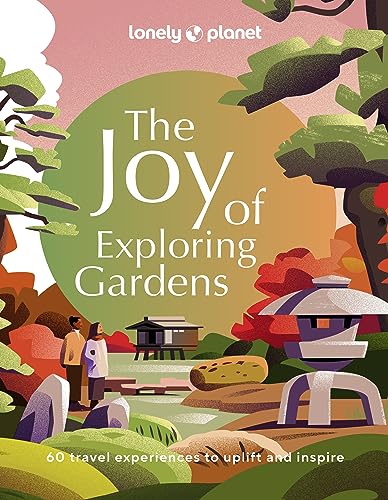 Book cover depicting a stylized garden scene with people and a pagoda.