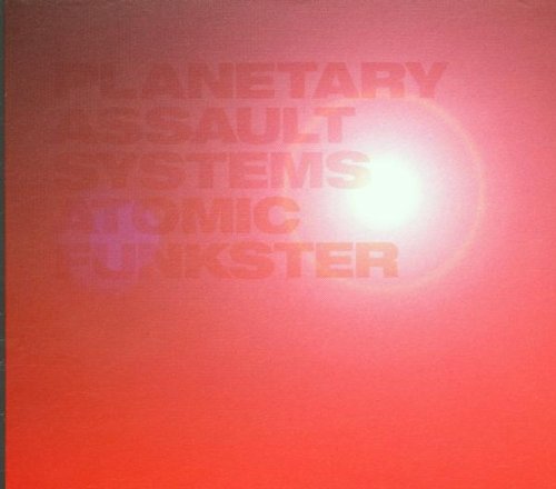 Red CD cover with white text: "Planetary Assault Systems - Atomic Funkster".