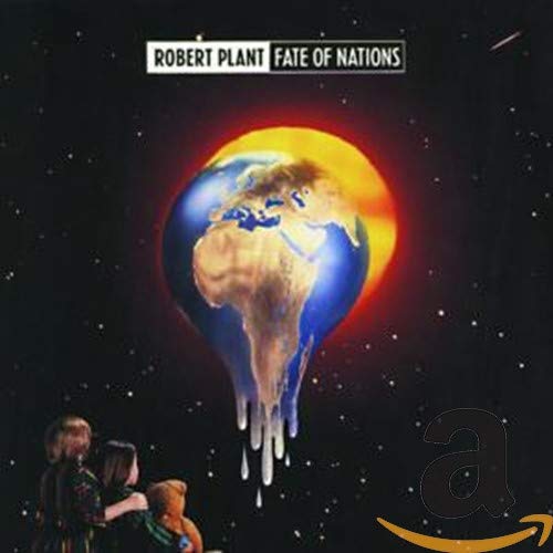 Robert Plant "Fate Of Nations" CD cover with Earth and figures.