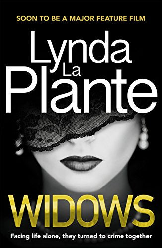 Book cover for “Widows” featuring a woman in a black veil.