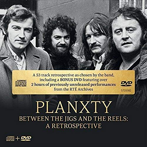 CD cover for Planxty’s “Between The Jigs And The Reels” featuring four men.