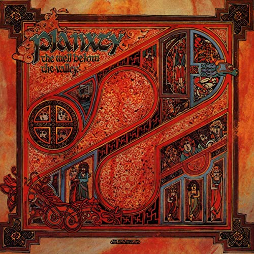 Album cover for Planxty’s “The Well Below the Valley” with Celtic knotwork.