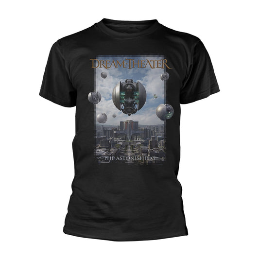Black Dream Theater t-shirt with "The Astonishing" album art graphic.