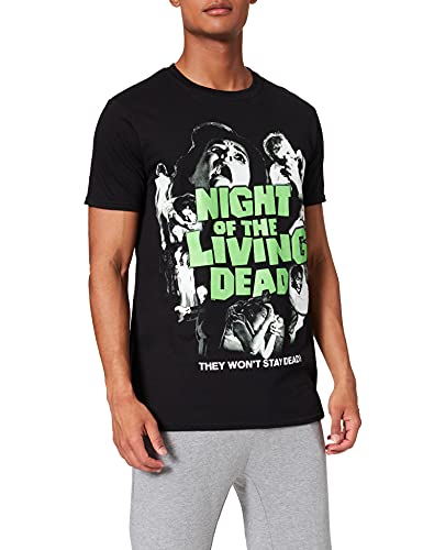 Black t-shirt with "Night of the Living Dead" movie poster graphic.