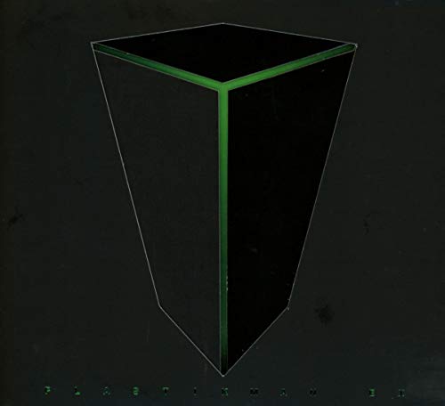 Black album cover with a green, glowing triangular prism and "Plastikman" text.