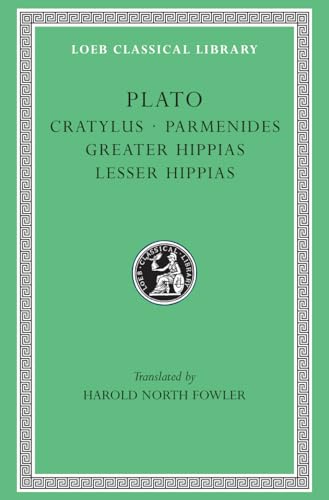 Green book cover with gold border, title "Cratylus" and classical seal.