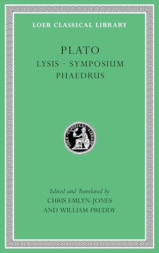 Green book cover with gold border, title “Plato: Lysis. Symposium. Phaedrus.”
