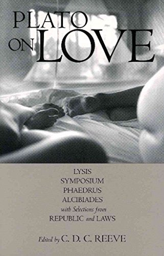 Book cover: “Plato on Love” with a classical sculpture detail.
