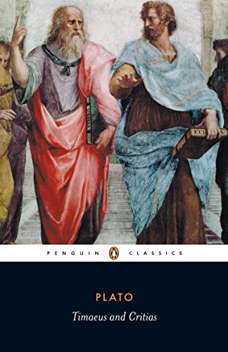 Penguin Classics edition of Plato’s *Timaeus and Critias* with Renaissance painting.