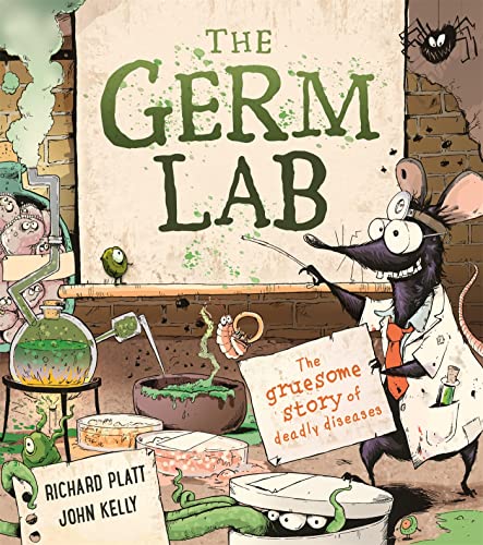 Book cover: cartoon mice in a lab with bubbling beakers and creatures.