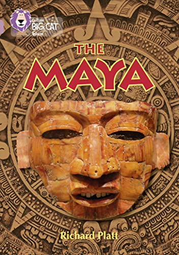 Book cover featuring an orange mosaic mask against a circular Mayan calendar background.