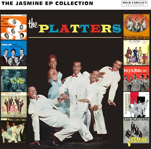 CD cover for The Platters’ Jasmine EP Collection, featuring group photos.