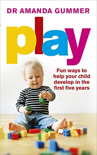Book cover featuring a baby playing with colorful building blocks.