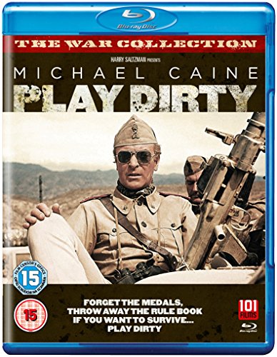 Blue-ray case with image of a man in military uniform holding a gun.