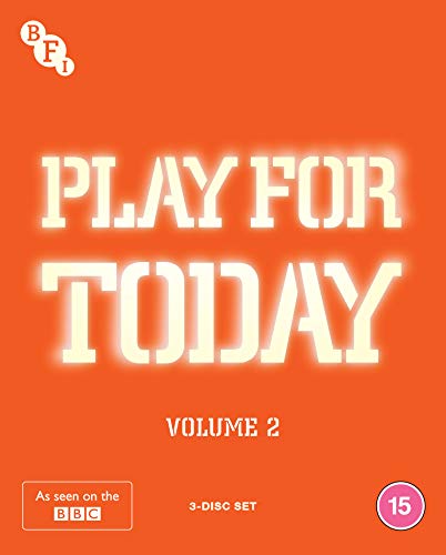 Play For Today: Volume 2" Blu-ray cover with orange background and bold text.
