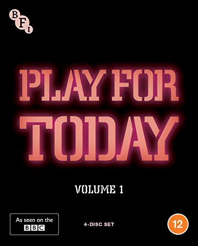 Play For Today: Volume One" Blu-ray cover with red neon-style text.