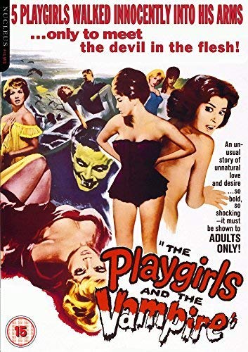 DVD cover for "Playgirls & The Vampire" featuring women and a vampire.