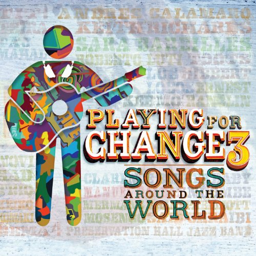 CD cover with colorful silhouette of a musician playing guitar.