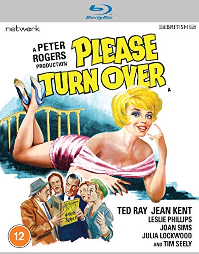 Blu-ray cover art featuring a blonde woman reclining above a group of people.
