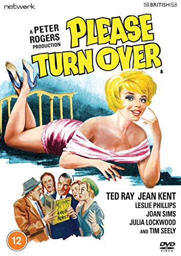 DVD cover art featuring a blonde woman lying on a bed above several people.