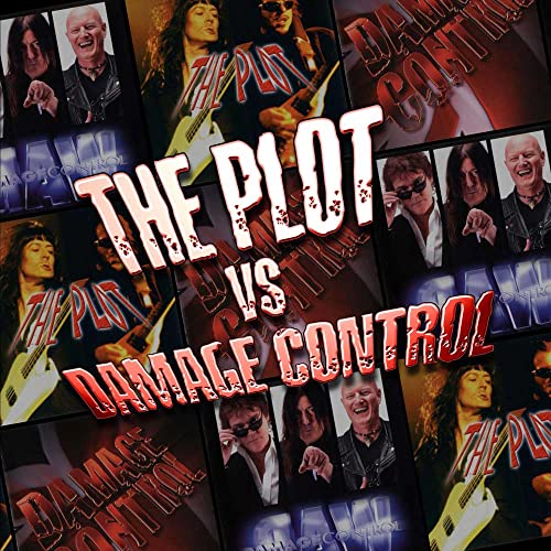 CD cover for “The Plot Vs Damage Control” featuring band members.