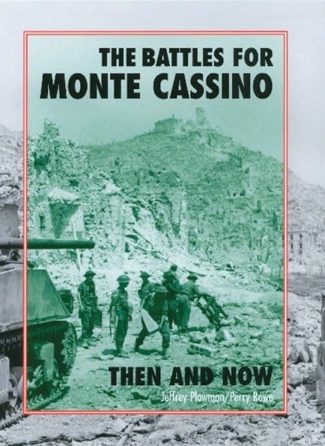 Book cover depicting wartime ruins of Monte Cassino and soldiers.