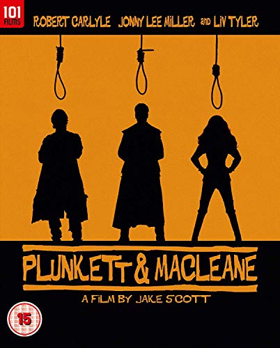 Plunkett & Macleane" Blu-ray cover with silhouetted figures and hanging nooses.