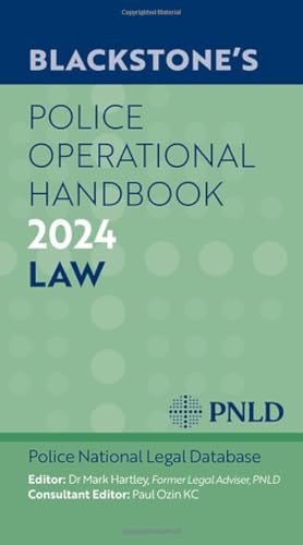 Blackstone's Police Operational Handbook 2024 cover, teal with white text.