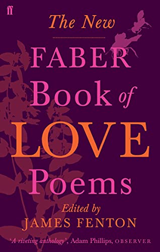 Purple book cover with gold text: “The New Faber Book of Love Poems.”