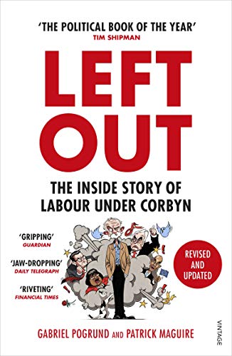 Book cover: "Left Out" with red text and a chaotic cartoon illustration.