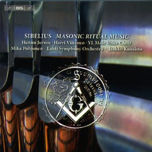 CD cover for Sibelius’ Masonic Ritual Music, featuring a Masonic symbol.