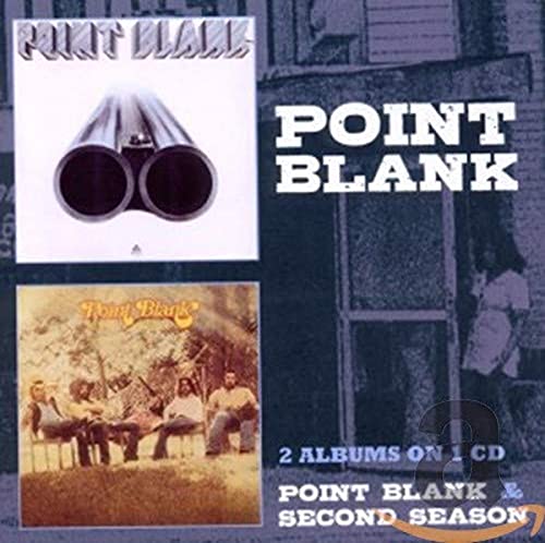 CD cover featuring two Point Blank album artworks and text on a dark background.