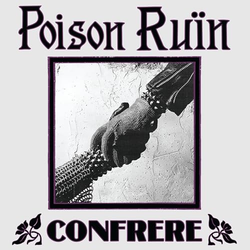 Album cover showing a black and white image of two gloved hands shaking.