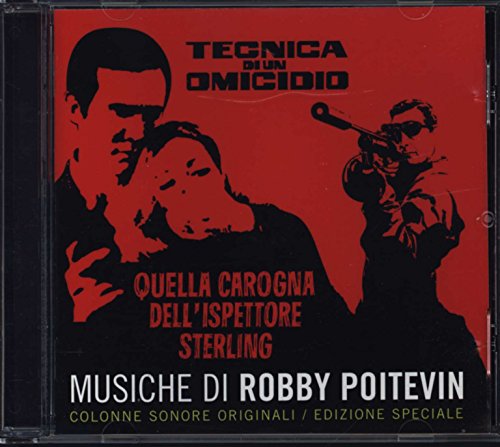 CD cover featuring a man with a gun and a distressed woman.