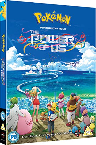 "DVD case for 'Pokemon The Movie: The Power Of Us' with cartoon characters on the cover."