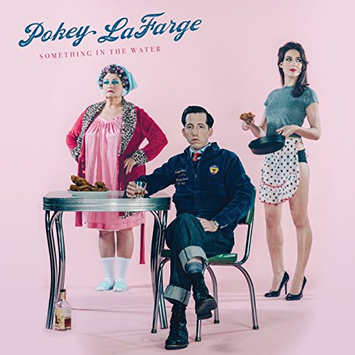 CD cover for Pokey LaFarge’s “Something In The Water” with three people.
