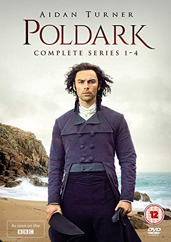 DVD cover featuring Aidan Turner as Poldark standing on a beach.