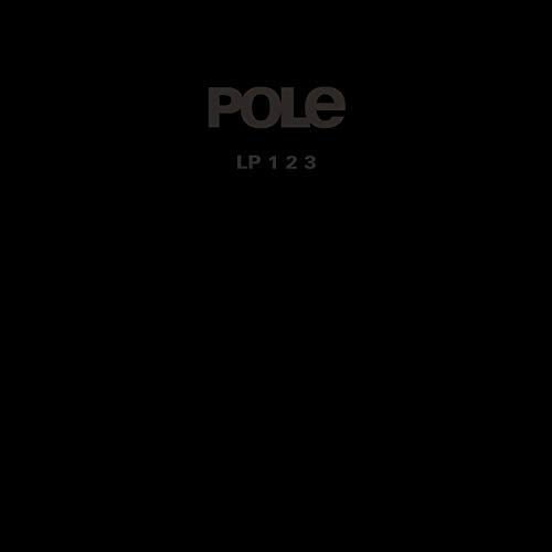 The image is a black square with the word 'pole' in dark gray, slightly faded, uppercase letters at the center, accompanied by 'LP 1 2 3' in smaller, lighter gray text below it. Alt text: Black square with 'POLE' and 'LP 1 2 3' in gray text.