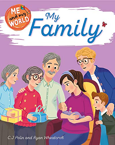 Book cover depicting a diverse multigenerational family gathered together with gifts.
