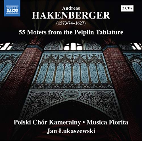 CD cover for Hakenberger’s 55 Motets, featuring gothic architecture.