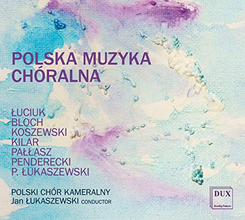 CD cover for Polish Chamber Choir featuring abstract watercolor art.