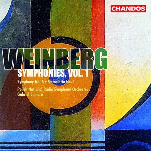 CD cover for Weinberg Symphonies Vol. 1, abstract geometric design.