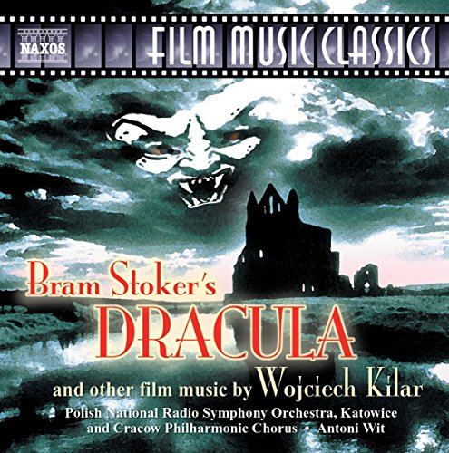CD cover for “Dracula” soundtrack by Wojciech Kilar, featuring Dracula’s face.