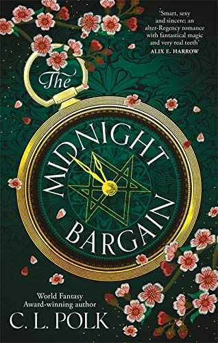 Book cover featuring a gold pocket watch with a star and pink blossoms.