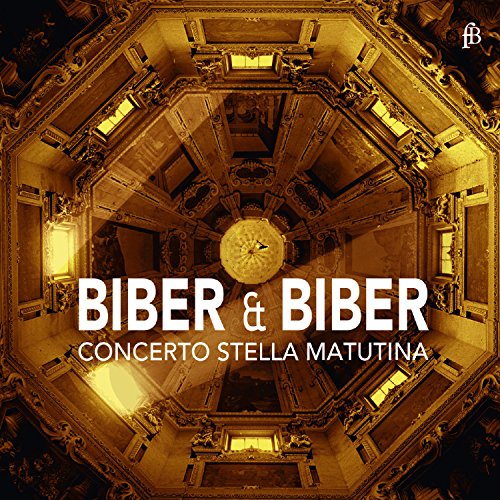 CD cover for Biber & Biber’s “Concerto Stella Matutina” with ornate ceiling.