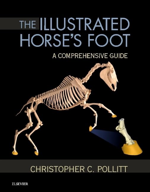 Book cover: “The Illustrated Horse’s Foot” with horse skeleton image.