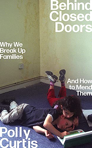 Book cover with children reading, titled "Behind Closed Doors" by Polly Curtis.