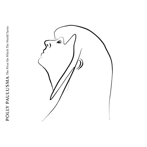 Line drawing of a woman’s profile with text on a white background.